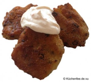 Mini-Kartoffelpuffer mit Sweet-Chili-Dip